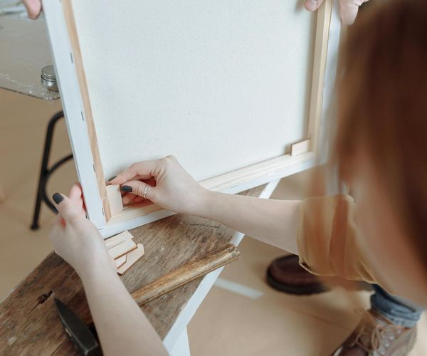 Detailed close-up of a man doing stretching for daily tone
